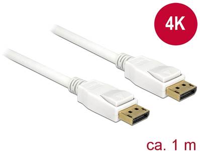 Câble Displayport 1.2 mâle > Displayport mâle 4K 1 m