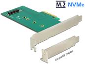 Carte PCI Express x4 > 1 x interne NVMe M.2 Key M 110 mm - Faible encombrement