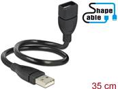 Câble USB 2.0 Type-A mâle > USB 2.0 Type-A femelle ShapeCable 0,35 m