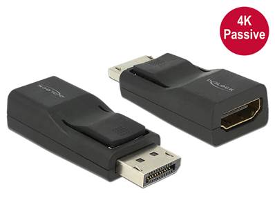 Adaptateur Displayport 1.2 mâle > HDMI femelle 4K passif noir