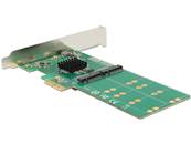 Carte PCI Express > 4 x interne M.2 Key B - Facteur de forme à profil bas