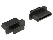 Capot noir pour HDMI mini-C femelle avec prise 10 pièces