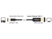 Câble USB Type-C™ mâle > HDMI mâle (Mode DP Alt) 4K 30 Hz 2 m noir