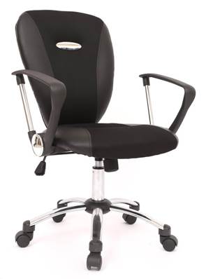 Fauteuil de bureau pied chrome "VARUNA"