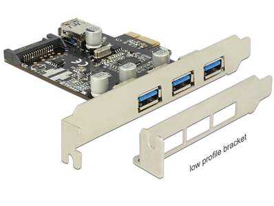 Carte PCI Express > 3 x externes + 1 x interne USB 3.0 Type-A femelle