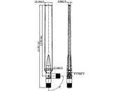 Antenne LTE SMA mâle 0 - 4 dBi omnidirectionnelle pivotante avec jonction inclinable noir