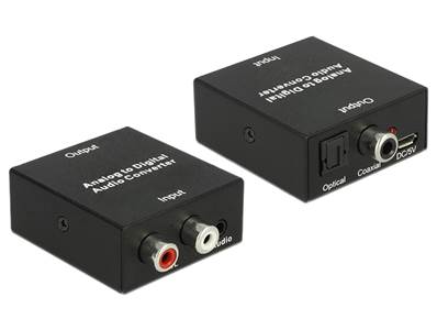 Convertisseur audio analogique avec Jack stéréo femelle 3,5 mm > numérique avec alimentation USB