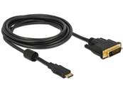 Câble HDMI Mini-C mâle > DVI 24+1 mâle 3 m
