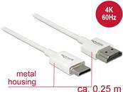 Câble HDMI haute vitesse avec Ethernet - HDMI-A mâle > HDMI Mini-C mâle 3D 4K 0,25 m Fin Haut de gam