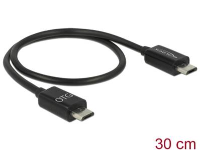 Câble de partage de l’alimentation Micro USB-B mâle > Micro USB-B mâle OTG