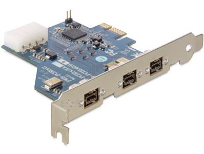 Carte PCI Express > 3 x externes FireWire 1394B