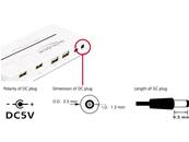 Hub USB 2.0 externe 10 ports