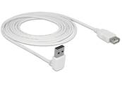 Câble d'extension EASY-USB 2.0 Type-A mâle coudé vers le haut / bas > USB 2.0 Type-A femelle blanc 3