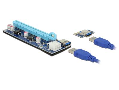 Riser Card PCI Express x1 > x16 avec câble USB de 60 cm