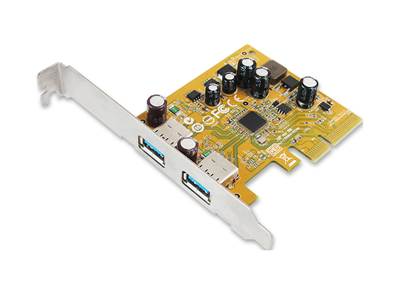 Carte PCIe USB3.1 super speed , 2 port s type A .