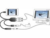 Adaptateur MHL Micro USB mâle > VGA femelle + USB Micro-B femelle + Prise stéréo femelle