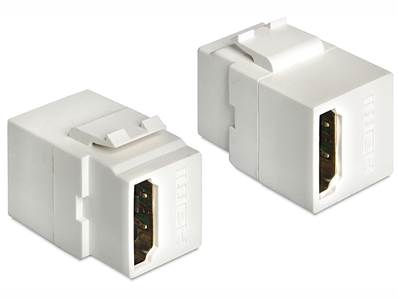 Module Keystone HDMI femelle > HDMI femelle blanc