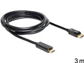 Câble Displayport 1.1 mâle > High Speed HDMI-A mâle passif 3 m noir