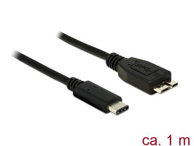 Câble SuperSpeed USB 10 Gbps (USB 3.1, Gen 2) USB Type-C™ mâle > USB type Micro-B mâle 1 m noir