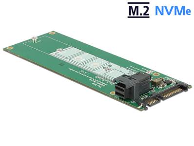 Convertisseur SATA 22 broches / SFF-8643 NVMe > 1 x M.2 Touche M