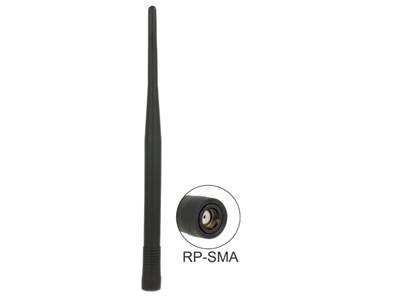 Antenne ISM 169 MHz RP-SMA mâle 0 dBi omnidirectionnelle fixe noire