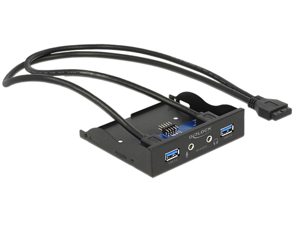 Panneau Avant USB 3.0 Double + Audio HD – 60 Cm, Pour Montage DIY Sur PC