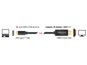Câble USB Type-C™ mâle > HDMI mâle (Mode DP Alt) 4K 30 Hz 1 m noir