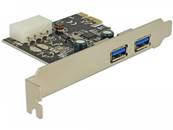 Carte PCI Express > 2 x externe USB 3.0 Type-A femelle