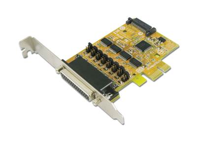 Carte PCIe 4 ports série avec +5 et +12V en sortie