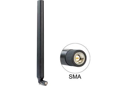 Antenne 5G LTE 12dBi SMA Mâle - 2 Pièces, MIMO Omnidirectionnelle - Pour Routeur, Caméra IP, Boost Signal WiFi/4G/5G
